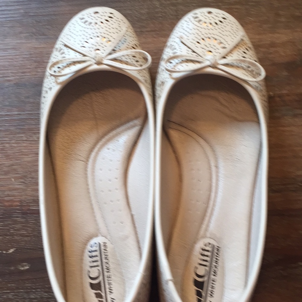 Cream and golf flats